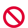 Red no entry icon